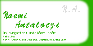 noemi antaloczi business card